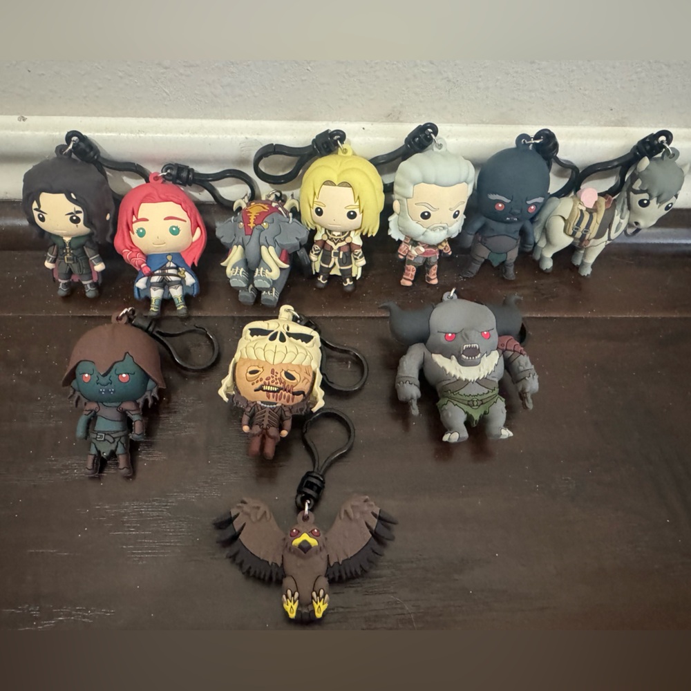 The Lord Of The Rings “The War Of The Rohirrim” Figural Bag Clip! COMPLETE SET!!
